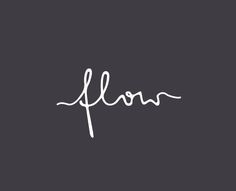 love a good script logo - flow coffee lounge. More