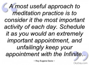 most useful approach to meditation