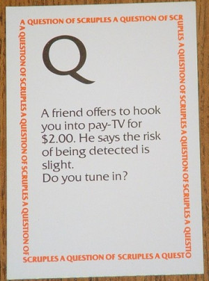 Scruples Questions Game