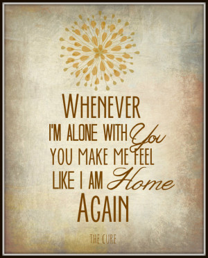 ... Typography Print, Wall Decor, Song Lyric Art, Quote Print, 80's lyrics