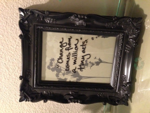 Quote Picture Frame