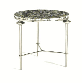 Limited Production Design: Abalone Shell Topped Silver Table * Quotes ...
