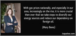 With gas prices nationally, and especially in our area, increasingly ...