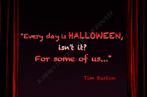 Burton Halloween Goth Quote Art 5x7 Framed Inspirational Print Famous ...