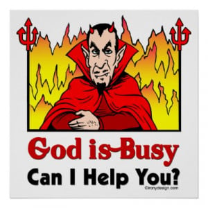 God Is Busy, Can I Help You? Poster
