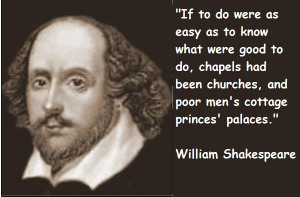 William Shakespere...Actor William...William the Conquerer - actually ...
