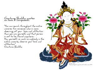 BUDDHA QUOTES ON LOVE & COMPASSION. FREE DOWNLOAD OF THE PAINTING