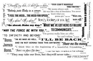 Small Famous Movie Quotes Collection Wall Decals modern-wall-decals