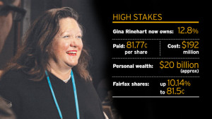 Gina Rinehart has increased her stake in Ten Network and threatened to ...