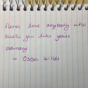Oscar Wilde was a very very smart man! Thank you for the reminder.