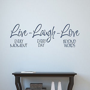 Live Laugh Love' Wall Art Quote - pictures, prints & paintings