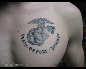 Death Before Dishonor Tattoo Marine Corps Tattoos Sgt Grit Picture ...