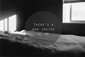 ... & white, black and white, inside, quotes, text, war, white, window