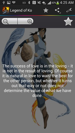 View bigger - Legend of Korra Quotes for Android screenshot
