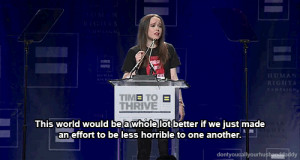 Ellen Page gay pride gay rights coming out human rights campaign time ...