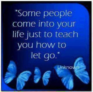Some people come into your life just to teach you how to go.