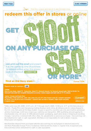 passed by the Old Navy Store (Kingston) today and they also had a ...