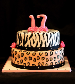 17th Birthday Fashionista Cake