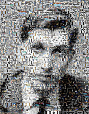 Bobby Fischer chess mosaic