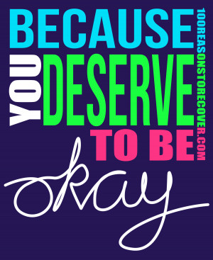 Mental Health Awareness You Deserve To Be Okay