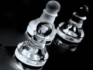 Chess HD Wallpaper in Black and White