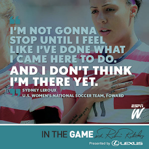 In The Game With Robin Roberts: Sydney Leroux