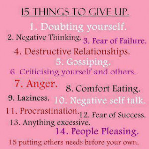 Bad habits to give up inspirational quote
