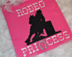 Rodeo Princess applique t shirt