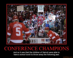 Funny Hockey Pictures Red Wings Conference champions