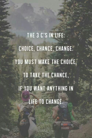 Choice chance and change