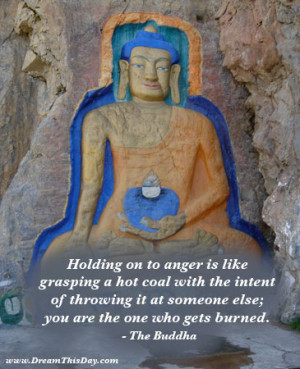 You create stress in your life by getting angry,