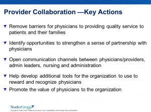 Copyright © Studer Group. Please do not quote, cite, or disseminate ...