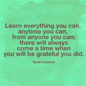 Language learning quote: Learn everything you can, anytime you can ...
