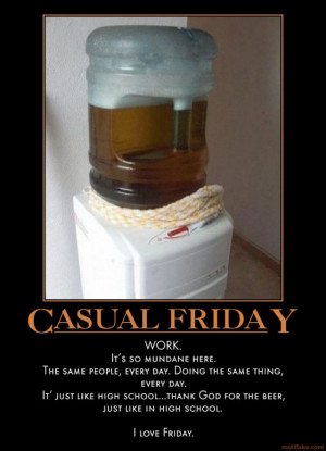casual friday demotivational poster