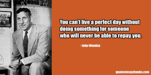 Giving Thanks Quote - Living a Perfect Day