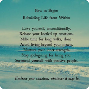How to Begin Rebuilding Life