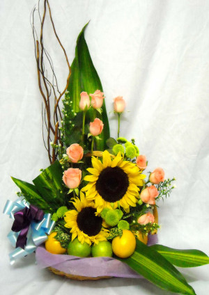 Funeral Sympathy Floral Basket