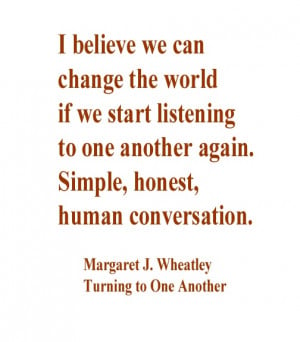 Margaret Wheatley quote