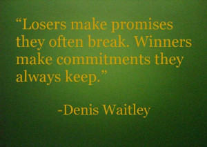 The commitment was broken, guess that makes you a LOSER