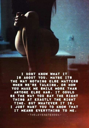 You mean everything to me