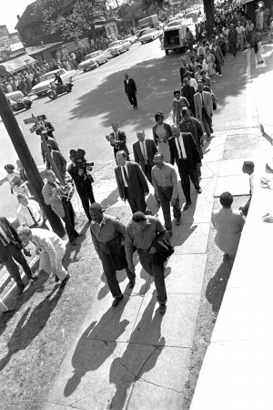 Rev. Ralph Abernathy, left, and Rev. Martin Luther King Jr. lead a ...