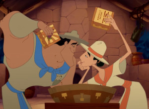 Kronk and Miss Birdwell in Kronk’s New Groove