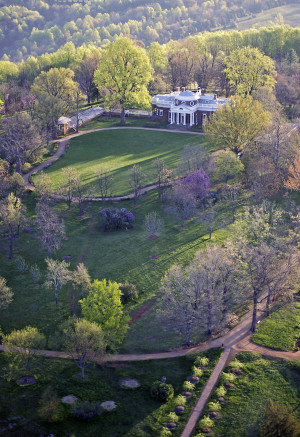 Monticello in spring credit Monticello, photograph by Leonard Phillips