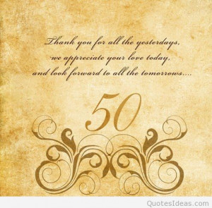 Happy 50th marriage anniversary cards, quotes, messages