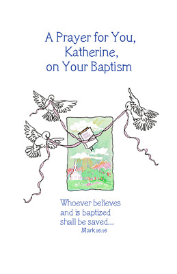 printable card: Adult Baptism greeting card