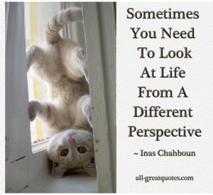 Sometimes You Need To Look At Life From A Different Perspective ...