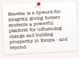 Starehe is a byword for integrity, giving former students a powerful ...