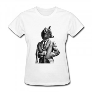 ... 100% Cotton Girl's T Shirt fox Custom Funny Quotes Womens TShirts