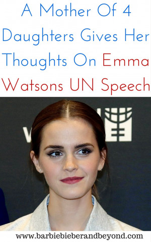 What did you think of Emma's speech?