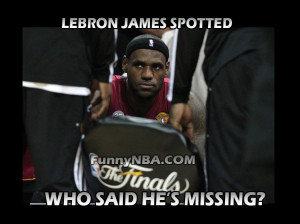 Lebron James is not Missing...